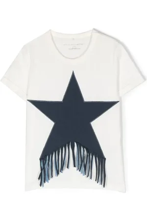 Stella McCartney Playera con detalle de flecos
