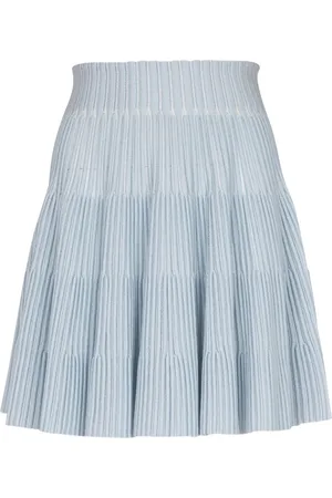 Balmain Falda tejida de canalé