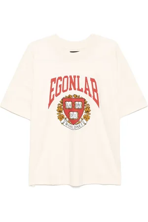 EgonLab Camiseta de algodón con logo estampado
