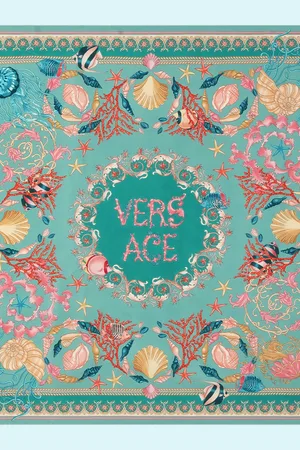 VERSACE Mascada de seda Underwater Barocco