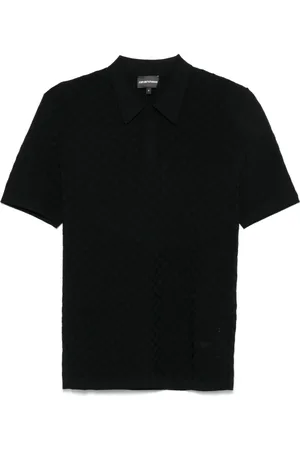 Emporio Armani Playera tipo polo en jacquard