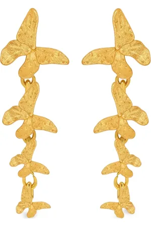 Oscar de la Renta Aretes con dije de mariposa