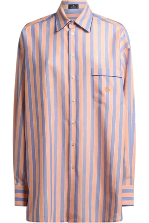 Etro Camisa de muselina con motivo de rayas