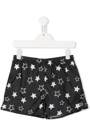 DOUUOD KIDS Shorts de playa con estrellas estampadas