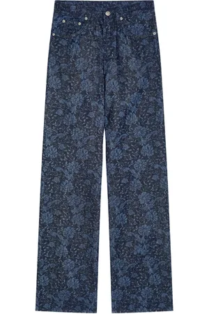 DRIES VAN NOTEN Jeans anchos con estampado