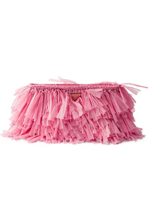 Prada Bolsa de mano mediana con flecos