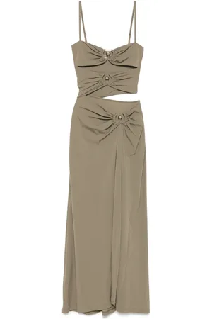 CHRISTOPHER ESBER Vestido midi fruncido