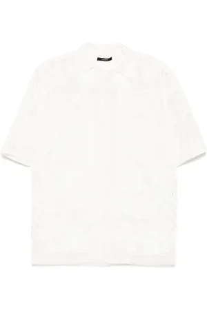 Taakk Camisa bordada de malla