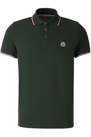 Moncler Playera tipo polo con aplique del logo