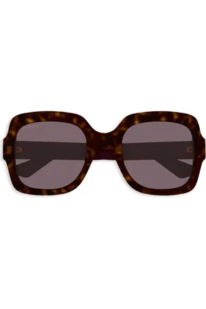 Gucci Lentes de sol con armazón oversize