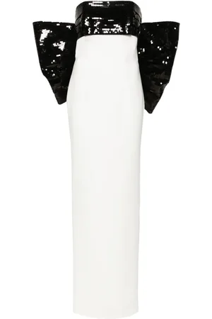 Monot Vestido de fiesta strapless con lentejuelas