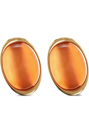Saint Laurent Aretes con diseño ovalado