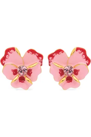 Kenneth Jay Lane Aretes Flower
