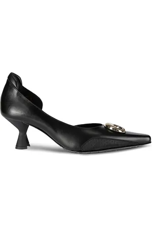 Marine Serre Zapatillas de piel con tacón de 60mm