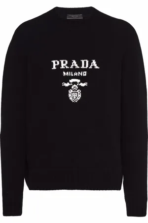 Prada Suéter con logo en intarsia