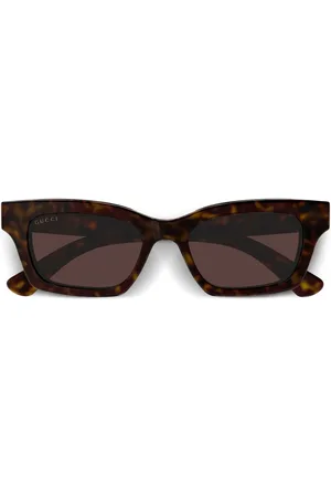 Gucci Lentes de sol con armazón rectangular