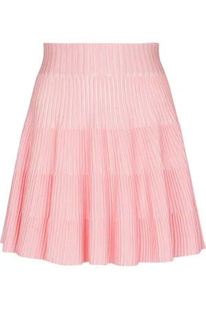 Balmain Falda tejida de canalé