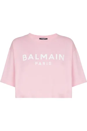 Balmain Playera corta con logo estampado