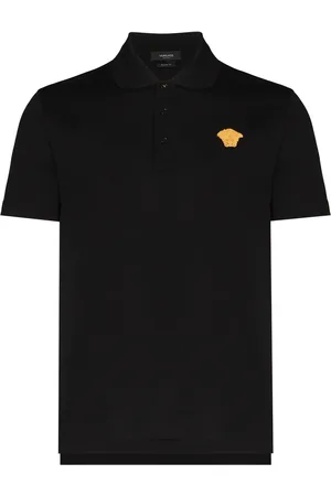 VERSACE Playera tipo polo con motivo Medusa