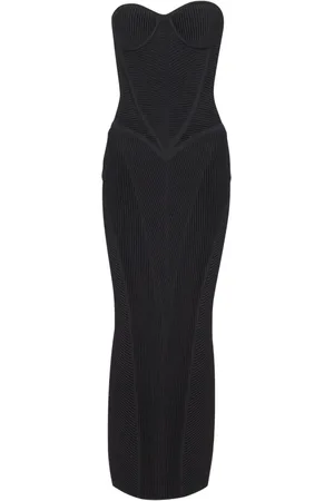 Balmain Vestido midi estilo strapless