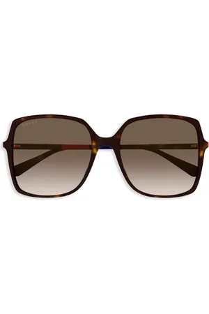 Gucci Lentes de sol con armazón cuadrada