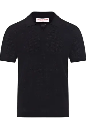 Orlebar Brown Playera tipo polo con cuello en V