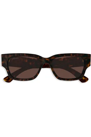 Gucci Lentes de sol con armazón rectangular