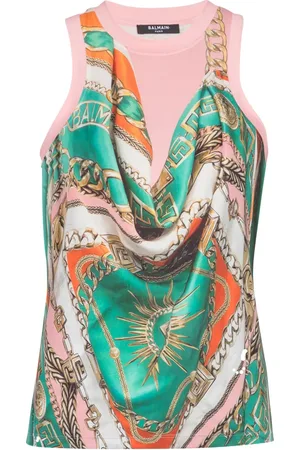 Balmain Chaleco con mascada estampada