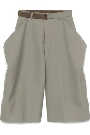 SACAI Pantalones con panel drapeado