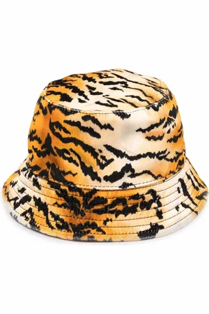 Serafini Gorro de pescador con estampado de tigre