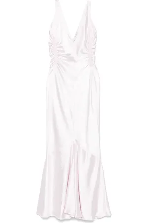 Sportmax Satin-finish midi dress