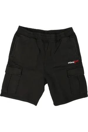 STUSSY Logo-embroidered cargo shorts