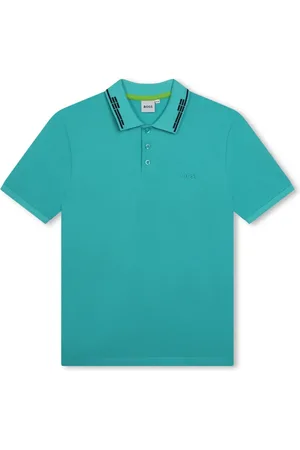 HUGO BOSS Playera tipo polo con logo en relieve