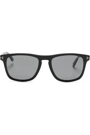 Tom Ford Lentes del sol con armazón cuadrada y placa del logo