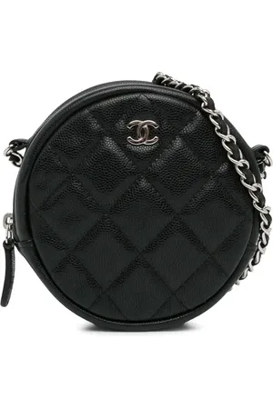 CHANEL Bolsa crossbody Caviar Round Clutch With Chain 2018-2019