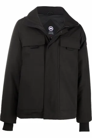 Canada Goose Chamarra capitonada con parche del logo y bolsillo de solapa