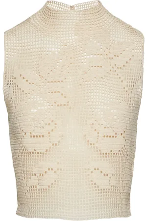 MAGDA BUTRYM Top de crochet con encaje