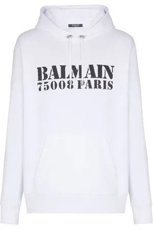 Balmain Hoodie con logo estampado