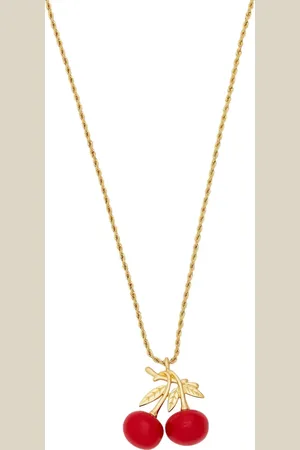 Kenneth Jay Lane Collar Cherry