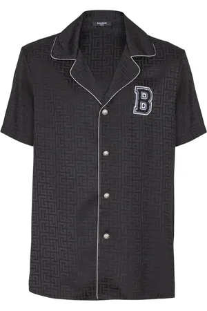 Balmain Camisa de pijama universitaria