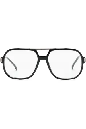 Carrera Lentes de sol estilo piloto con placa del logo
