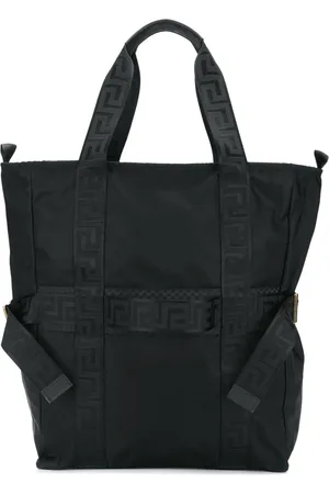 VERSACE Tote con logo en las correas