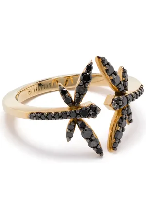ANAPSARA 18K gold dragonfly-motif diamond ring