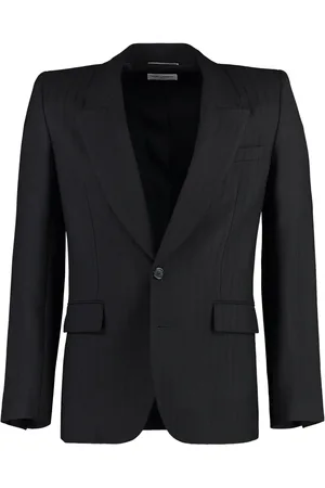 Saint Laurent Chamarra de traje con motivo de rayas