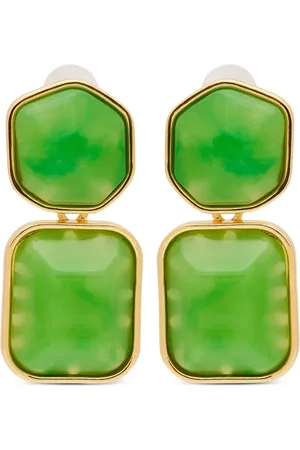 Kenneth Jay Lane Aretes Jade