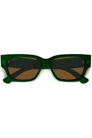 Gucci Lentes de sol con armazón rectangular