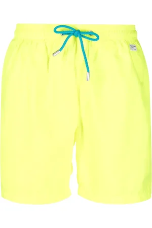 MC2 SAINT BARTH Shorts de playa con parche del logo Pantone