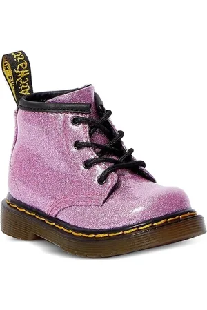 Dr. Martens Botas 1460 Glitter Dark Pink Glitter