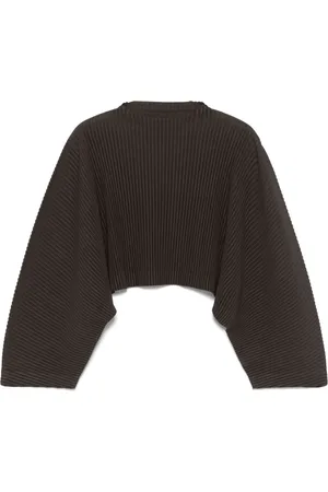 Issey Miyake Camiseta con efecto plisado