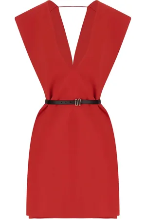 Sportmax Vestido corto con cuello en V